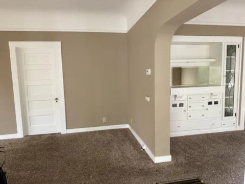Clean, empty room ready for move-in
